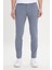 Slim Fit Dar Kesim Yan Cepli Pamuklu Esnek Armürlü Pantolon 1