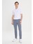 Slim Fit Dar Kesim Yan Cepli Pamuklu Esnek Armürlü Pantolon 2