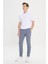 Slim Fit Dar Kesim Yan Cepli Pamuklu Esnek Armürlü Pantolon 4