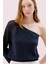 Tek Omuz Triko Bluz Lacivert Y2571012_015 1
