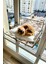 Katlanır Kedi Köpek Cam Yatağı, El Yapımı Vantuzlu Kedi Köpek Cam Hamağı, 45CM*35CM 3