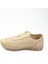 059 Bej Deri Günlük Kadın Ayakkabı 3