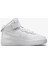 Air Force 1 Mid Leather Sneaker Deri Günlük Spor Ayakkabı Beyaz 2