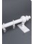 Beyaz 100 cm Raysız Rustik Perde Askı Seti (Ahşap Başlık ve Aluminyum Boru) 3