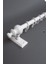 Beyaz 125 cm Raysız Rustik Perde Askı Seti (Ahşap Başlık ve Aluminyum Boru) 1