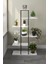 Zigzag Tasarımlı 4 Raflı Dekoratif Çiçeklik 150cm Beyaz 1