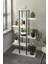 Zigzag Tasarımlı 4 Raflı Dekoratif Çiçeklik 150cm Beyaz 2