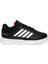 074-25 Deri Slash Anatomik Sneaker Siyah Beyaz 36-40 2