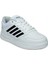 074-25 Deri Slash Anatomik Sneaker Beyaz Siyah 36-40 1