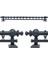 Antrasit 200 cm Tekraylı Rustik Perde Askı Seti (Ahşap Başlık ile Aluminyum Boru ve Ray) 3