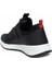 6016-25 Deri Slip-On Anatomik Erkek Sneaker Siyah Beyaz 3