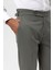 Haki Yüksek Bel Regular Fit Erkek Pantolon 4