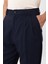 Lacivert Çift Pileli Baggy Fit Erkek Pantolon 4