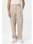 Bej Pileli Baggy Fit Erkek Pantolon 2