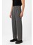 Gri Çift Pileli Baggy Fit Erkek Pantolon 3