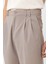 Bej Çift Pileli Baggy Fit Erkek Pantolon 4