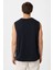 Lacivert Relaxed Fit Erkek Kolsuz T-Shirt 4