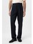 Lacivert Keten Karışımlı Erkek Baggy Pantolon 1