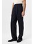 Lacivert Keten Karışımlı Erkek Baggy Pantolon 3