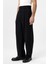 Siyah Pileli Baggy Fit Erkek Pantolon 5