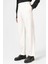 Beyaz Çizgili Relaxed Fit Erkek Pantolon 3