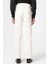 Beyaz Çizgili Relaxed Fit Erkek Pantolon 5