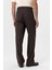Kahve Keten Karışımlı Erkek Baggy Pantolon 5
