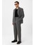 Gri Çift Pileli Baggy Fit Erkek Pantolon 2