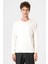 Beyaz Relaxed Fit Basic Erkek T-Shirt 1