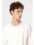 Beyaz Relaxed Fit Basic Erkek T-Shirt 5