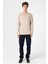 Bej Relaxed Fit Basic Erkek T-Shirt 2