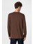 Kahve Relaxed Fit Basic Erkek T-Shirt 5