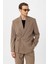 Vizon Kuşaklı Relax Fit Erkek Blazer Ceket 1