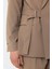 Vizon Kuşaklı Relax Fit Erkek Blazer Ceket 4