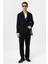 Siyah Relax Fit Diagonel Ince Erkek Blazer Ceket 8