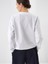 Kadın Beyaz Oversize Pamuklu Sweatshirt 3