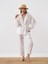 Kadın Beyaz Oversize Pamuklu Kimono 2