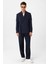 Lacivert Kuşaklı Relax Fit Erkek Blazer Ceket 2