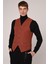 Kiremit Slim Fit Erkek Yelek 1