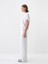 Beyaz Oversize Pamuklu Pantolon 3