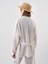 Kadın Beyaz Oversize Pamuklu Kimono 5