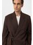 Kahve Kuşaklı Relax Fit Erkek Blazer Ceket 3