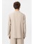 Bej Relax Fit Diagonel Ince Erkek Blazer Ceket 5