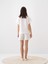 Beyaz Oversize Modal Şort 5