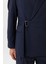Lacivert Kuşaklı Relax Fit Erkek Blazer Ceket 4