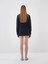 Kadın Lacivert Oversize Pamuklu Sweatmont 5