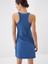 Kadın Mavi Regular Fit Elbise 4