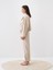 Kadın Naturel Oversize Keten Ceket 3