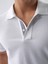 Erkek Beyaz Regular Fit Pamuklu Polo Yaka Tişört 3