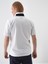 Erkek Beyaz Slim Fit Pamuklu Polo Yaka Tişört 3